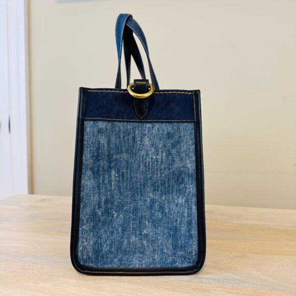 Coach Denim Field Tote 30, EUC, some imperfections - Picture 6 of 14